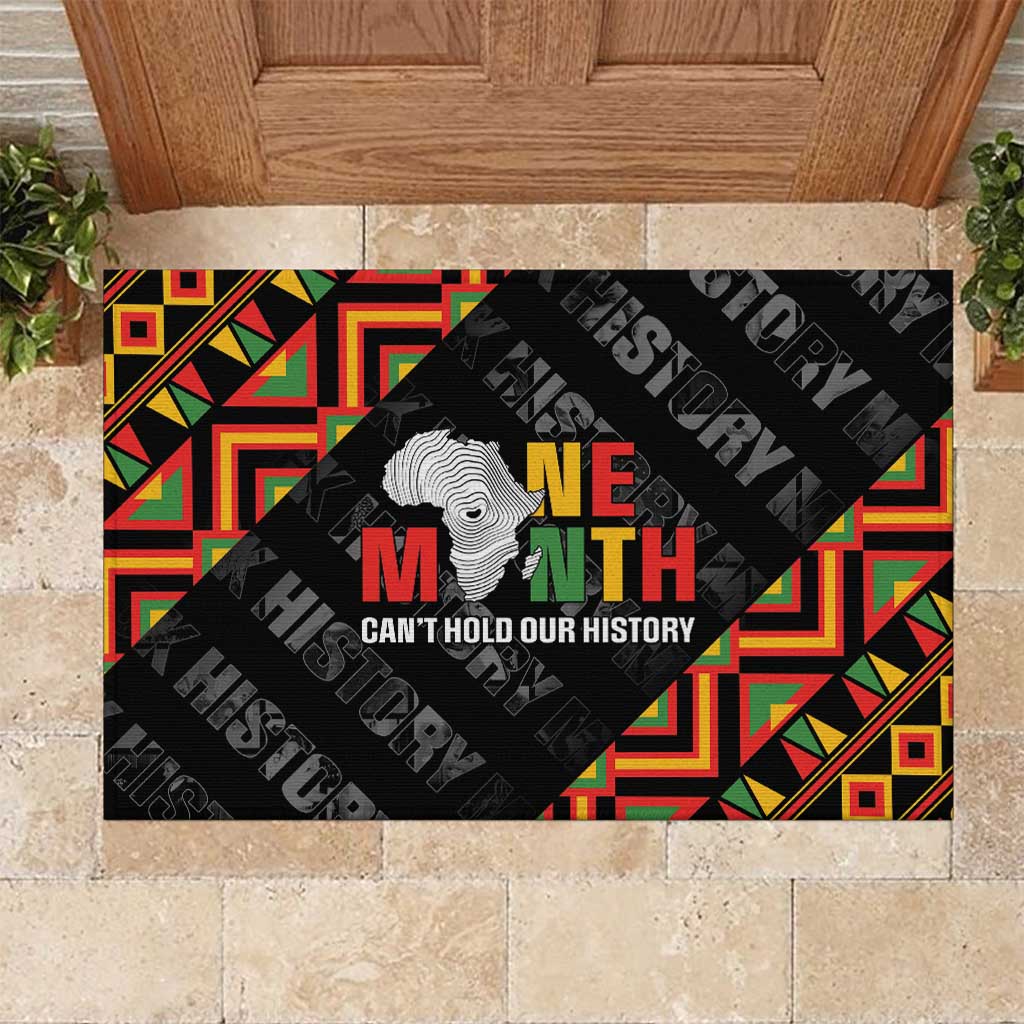 Black History Month Rubber Doormat One Month Can't Hold Our History