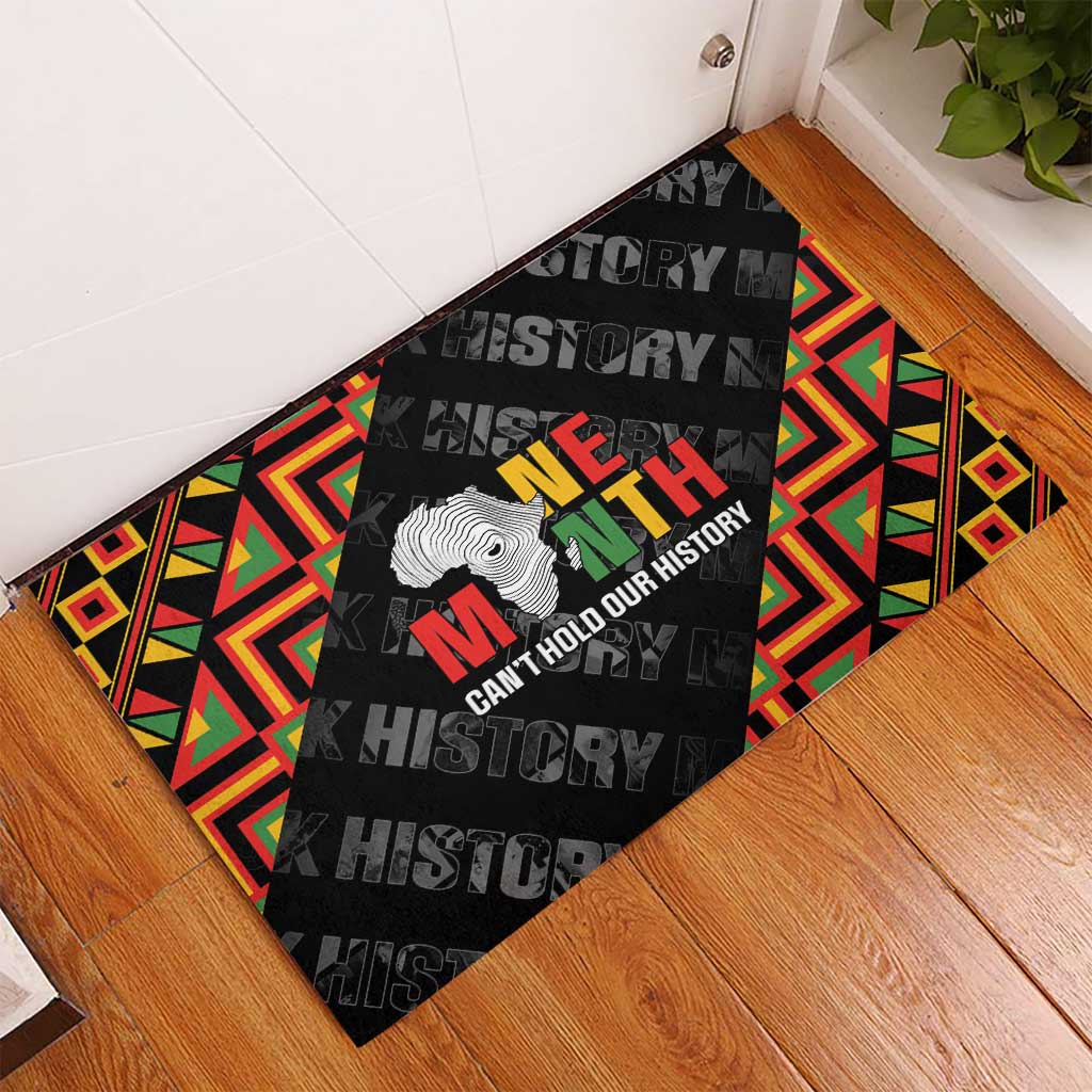 Black History Month Rubber Doormat One Month Can't Hold Our History