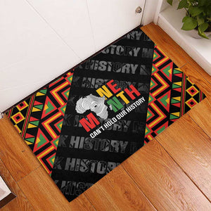 Black History Month Rubber Doormat One Month Can't Hold Our History