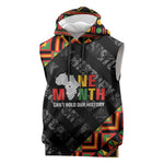 Black History Month Sleeveless Hoodie One Month Can't Hold Our History - African Pride