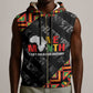 Black History Month Sleeveless Zip Hoodie One Month Can't Hold Our History - African Pride