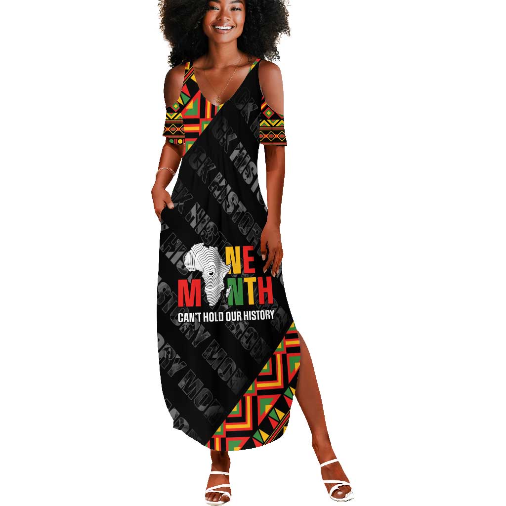 Black History Month Summer Maxi Dress One Month Can't Hold Our History