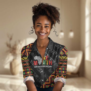 Black History Month Women Casual Shirt One Month Can't Hold Our History LT05