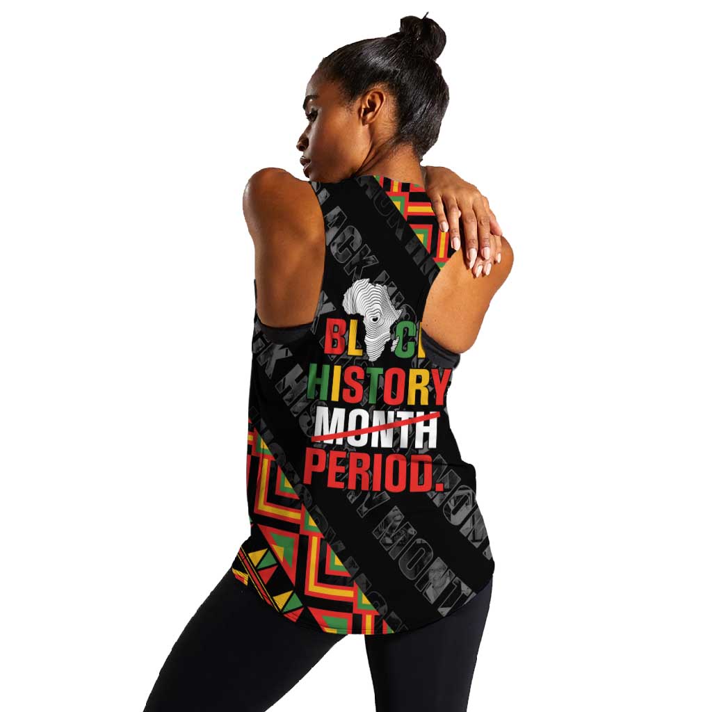 Black History Month Women Racerback Tank One Month Can't Hold Our History