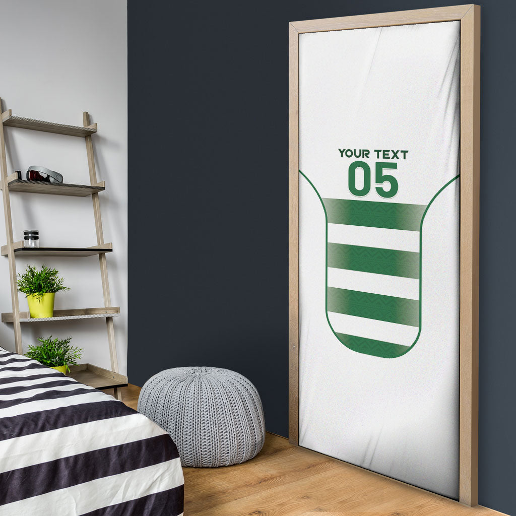 Custom Zimbabwe Sables Rugby Door Cover Sporty Style