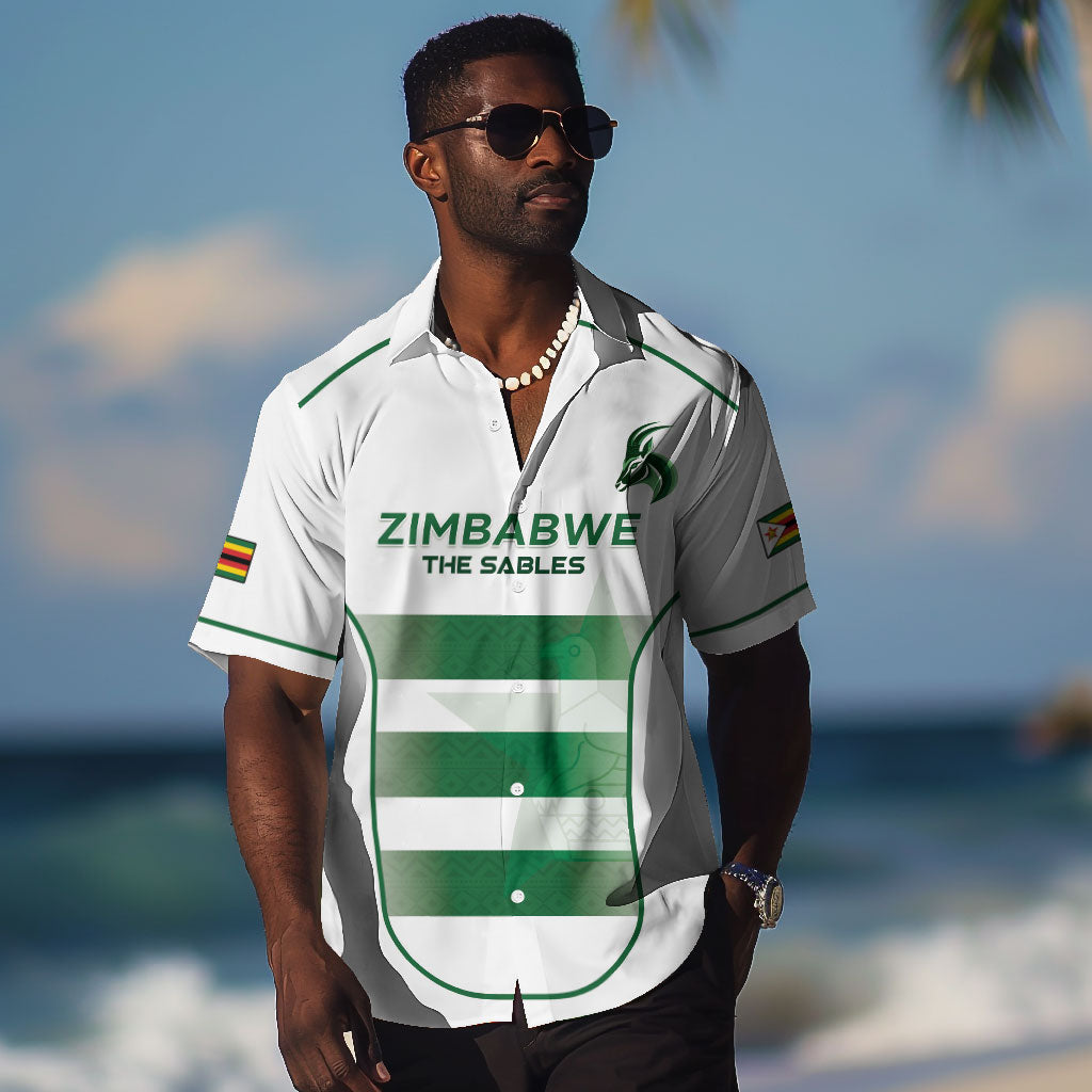 Custom Zimbabwe Sables Rugby Hawaiian Shirt Sporty Style