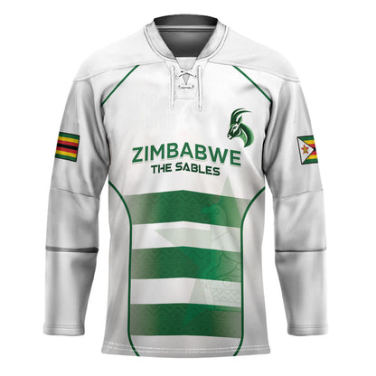Custom Zimbabwe Sables Rugby Hockey Jersey Sporty Style