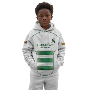 Custom Zimbabwe Sables Rugby Kid Hoodie Sporty Style