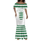 Custom Zimbabwe Sables Rugby Mermaid Dress Sporty Style