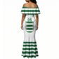Custom Zimbabwe Sables Rugby Mermaid Dress Sporty Style