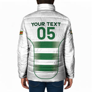 Custom Zimbabwe Sables Rugby Padded Jacket Sporty Style