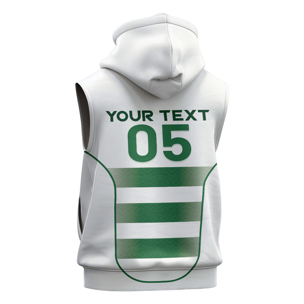 Custom Zimbabwe Sables Rugby Sleeveless Zip Hoodie Sporty Style