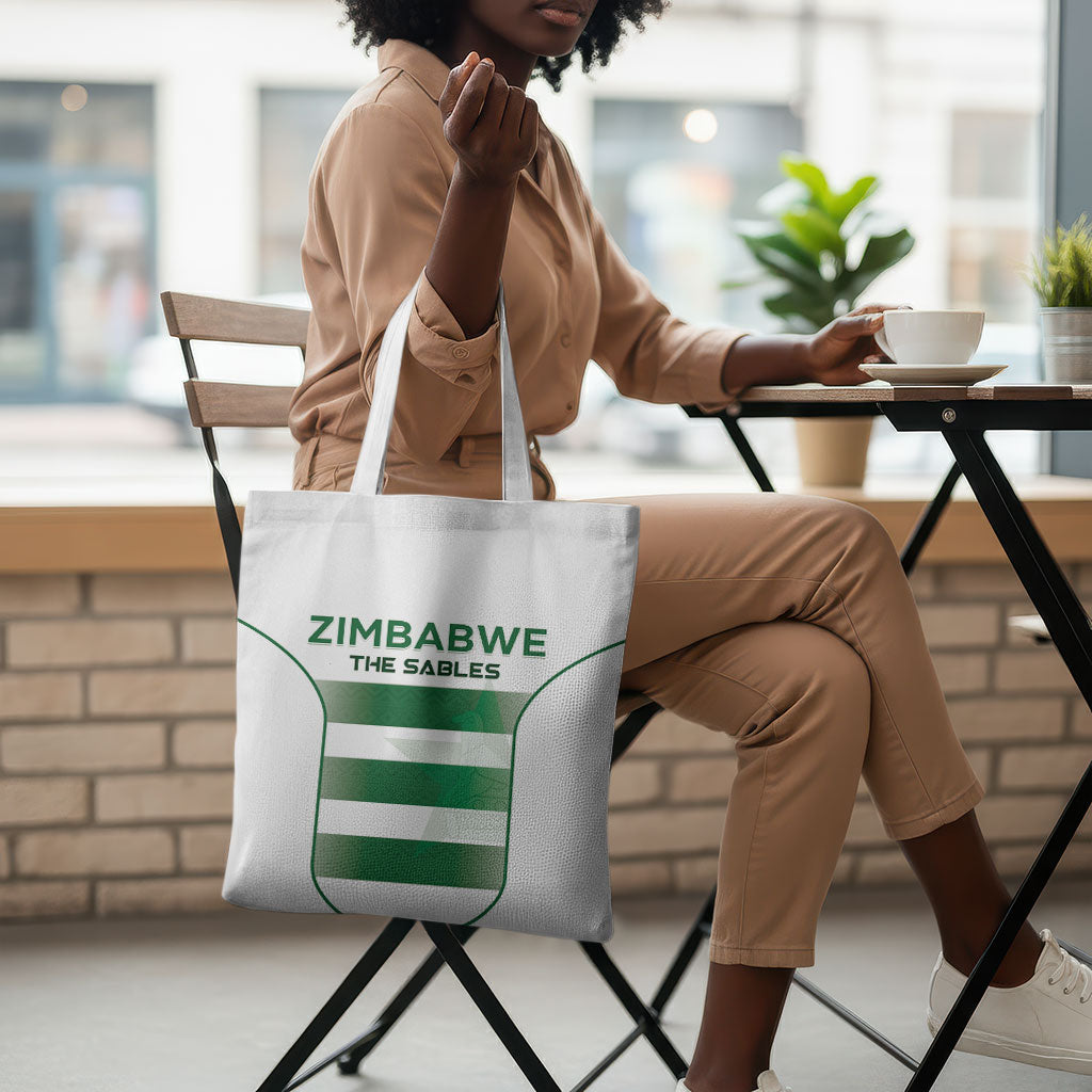 Zimbabwe Sables Rugby Tote Bag Sporty Style