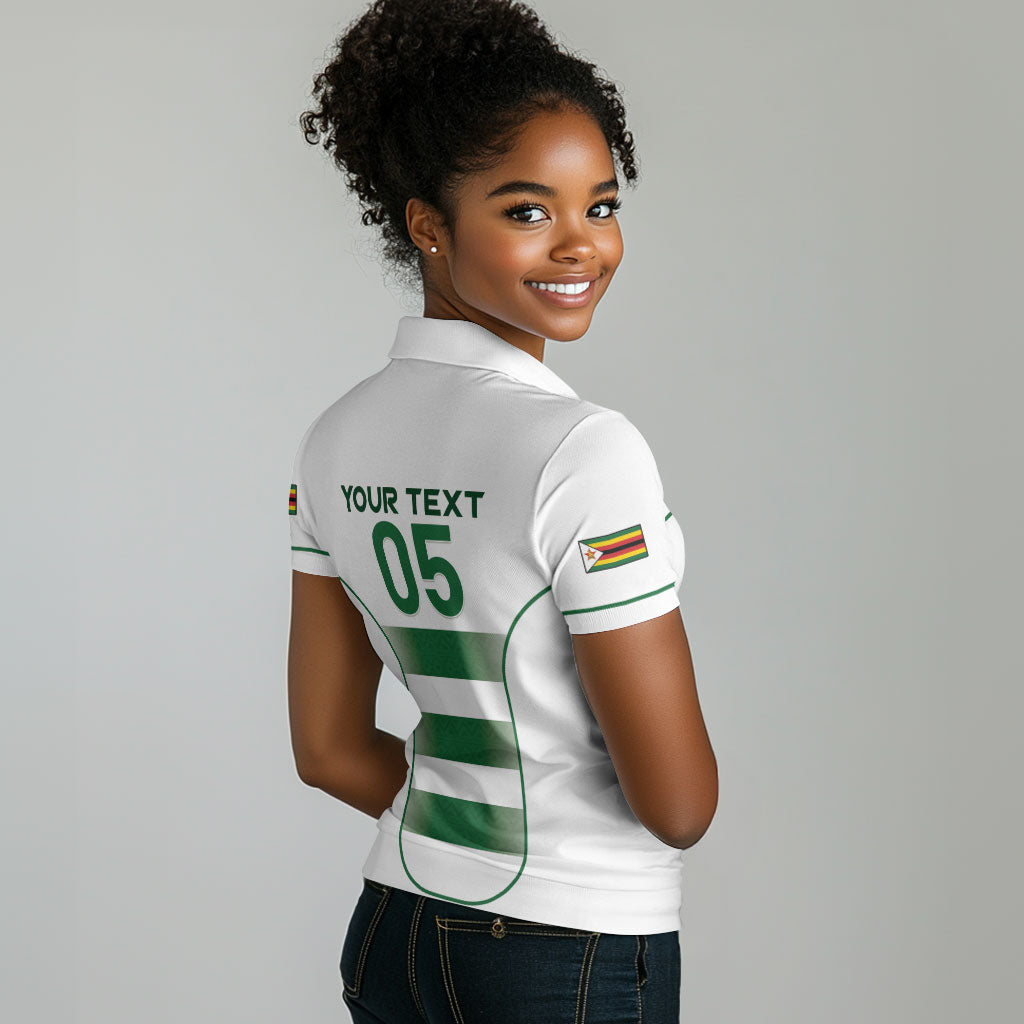 Custom Zimbabwe Sables Rugby Women Polo Shirt Sporty Style