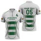 Custom Zimbabwe Sables Rugby Zipper Polo Shirt Sporty Style
