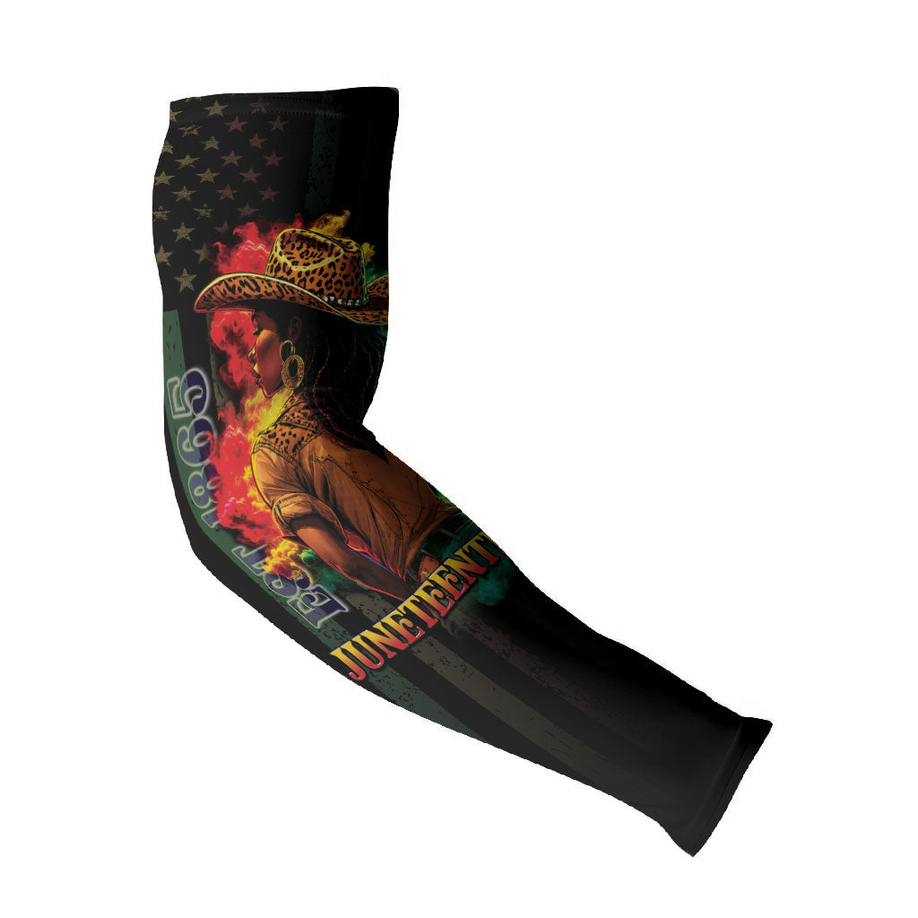Steppin' into Juneteenth 1865 Arm Sleeves Melanin Cowgirl Grunge Style