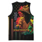 Steppin' into Juneteenth 1865 Basketball Jersey Melanin Cowgirl Grunge Style