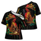 Steppin' into Juneteenth 1865 Cross Shoulder Shirt Melanin Cowgirl Grunge Style