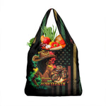 Steppin' into Juneteenth 1865 Grocery Bag Melanin Cowgirl Grunge Style