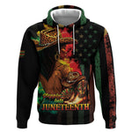 Steppin' into Juneteenth 1865 Hoodie Melanin Cowgirl Grunge Style