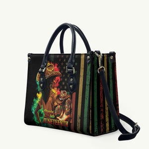 Steppin' into Juneteenth 1865 Leather Bag Melanin Cowgirl Grunge Style