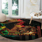 Steppin' into Juneteenth 1865 Round Carpet Melanin Cowgirl Grunge Style