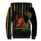 Steppin' into Juneteenth 1865 Sherpa Hoodie Melanin Cowgirl Grunge Style