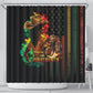 Steppin' into Juneteenth 1865 Shower Curtain Melanin Cowgirl Grunge Style