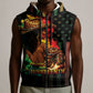 Steppin' into Juneteenth 1865 Sleeveless Zip Hoodie Melanin Cowgirl Grunge Style