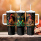 Steppin' into Juneteenth 1865 Tumbler With Handle Melanin Cowgirl Grunge Style