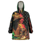 Steppin' into Juneteenth 1865 Wearable Blanket Hoodie Melanin Cowgirl Grunge Style