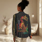 Steppin' into Juneteenth 1865 Women Casual Shirt Melanin Cowgirl Grunge Style