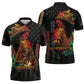 Steppin' into Juneteenth 1865 Zipper Polo Shirt Melanin Cowgirl Grunge Style