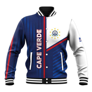 Custom Cape Verde Football Baseball Jacket Unique Style - African Pride