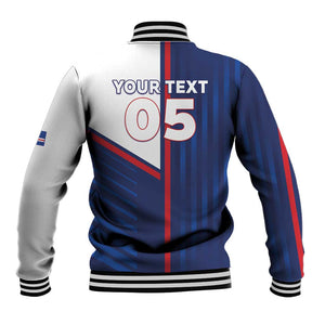 Custom Cape Verde Football Baseball Jacket Unique Style - African Pride