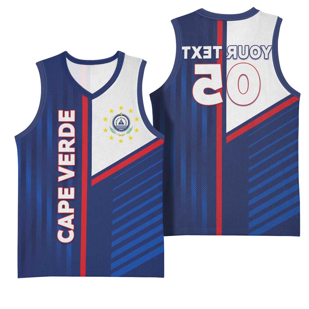 Custom Cape Verde Football Basketball Jersey Unique Style - African Pride