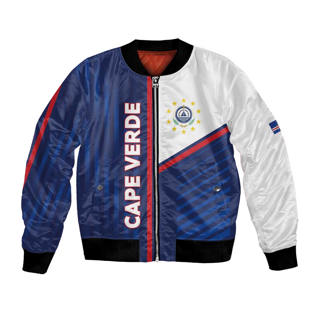 Custom Cape Verde Football Bomber Jacket Unique Style - African Pride