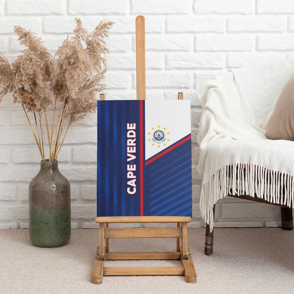 Cape Verde Football Canvas Wall Art Unique Style - African Pride