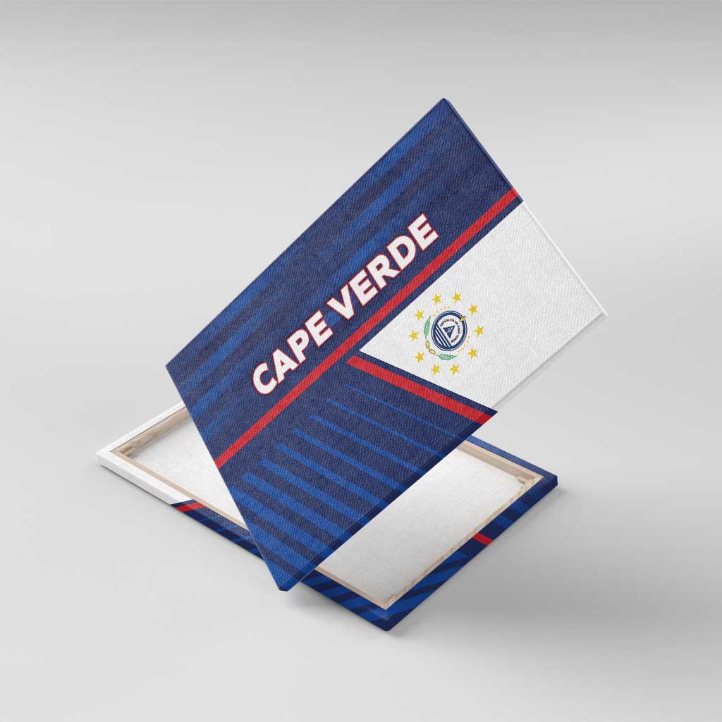 Cape Verde Football Canvas Wall Art Unique Style - African Pride