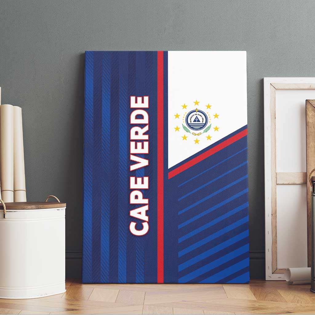 Cape Verde Football Canvas Wall Art Unique Style - African Pride