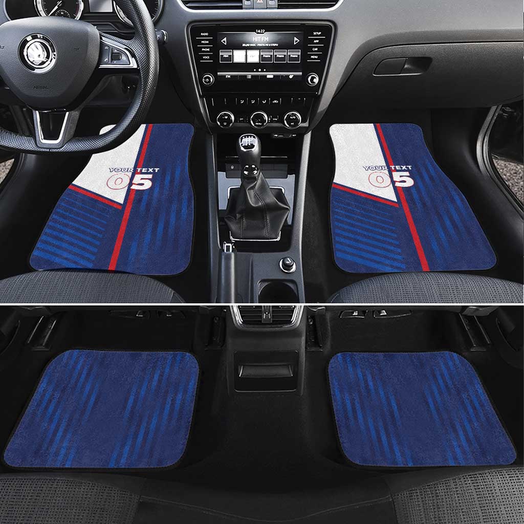 Custom Cape Verde Football Car Mats Unique Style - African Pride