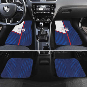 Custom Cape Verde Football Car Mats Unique Style - African Pride
