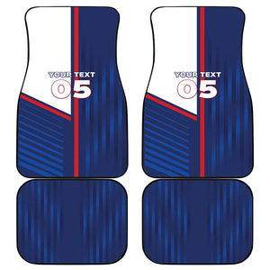 Custom Cape Verde Football Car Mats Unique Style - African Pride