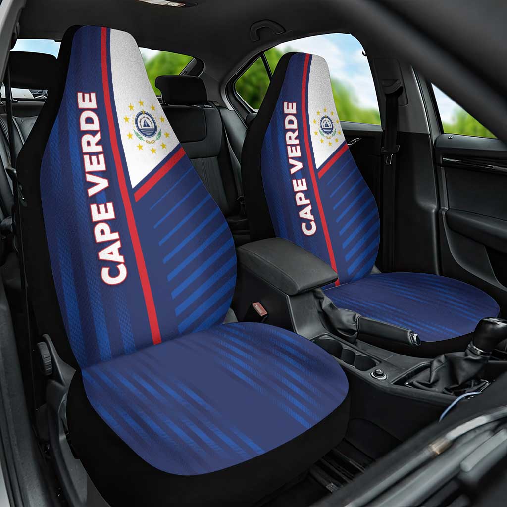Cape Verde Football Car Seat Cover Unique Style - African Pride