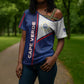 Custom Cape Verde Football Cross Shoulder Shirt Unique Style