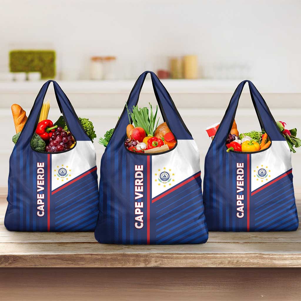 Cape Verde Football Grocery Bag Unique Style - African Pride