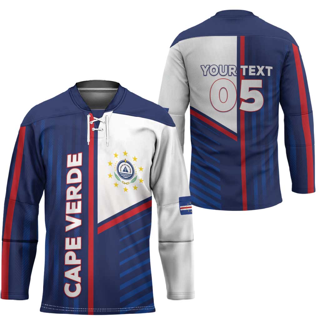 Custom Cape Verde Football Hockey Jersey Unique Style
