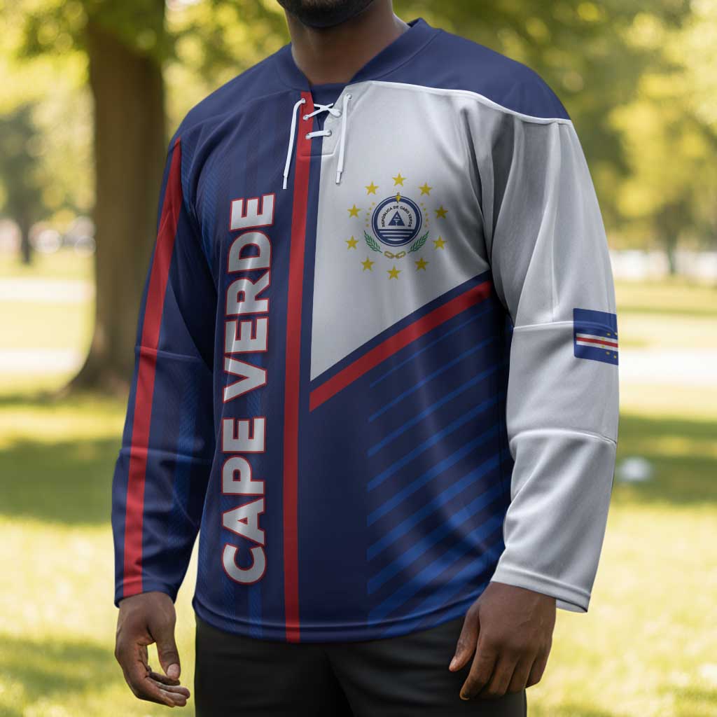 Custom Cape Verde Football Hockey Jersey Unique Style