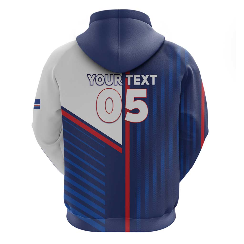 Custom Cape Verde Football Hoodie Unique Style - African Pride