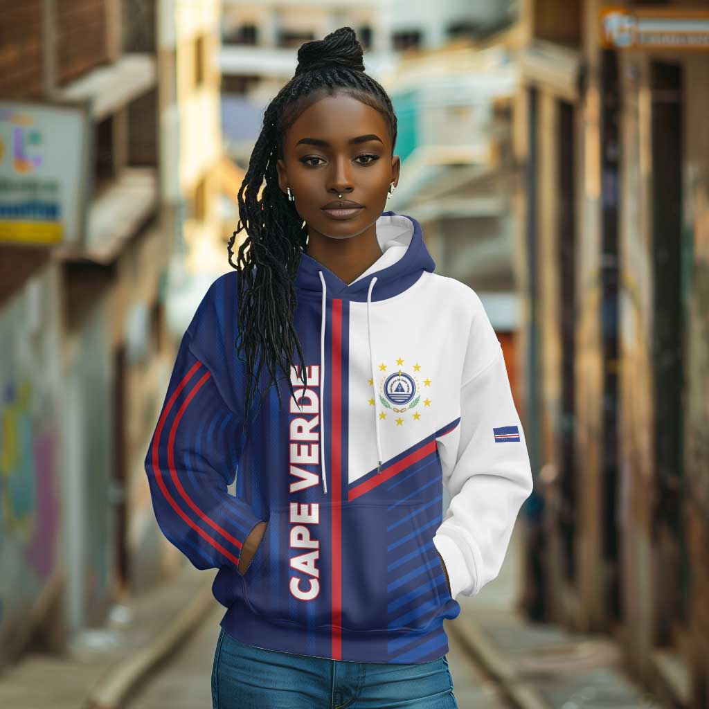Custom Cape Verde Football Hoodie Unique Style - African Pride